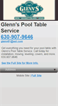 Mobile Screenshot of glennspooltableservice.net